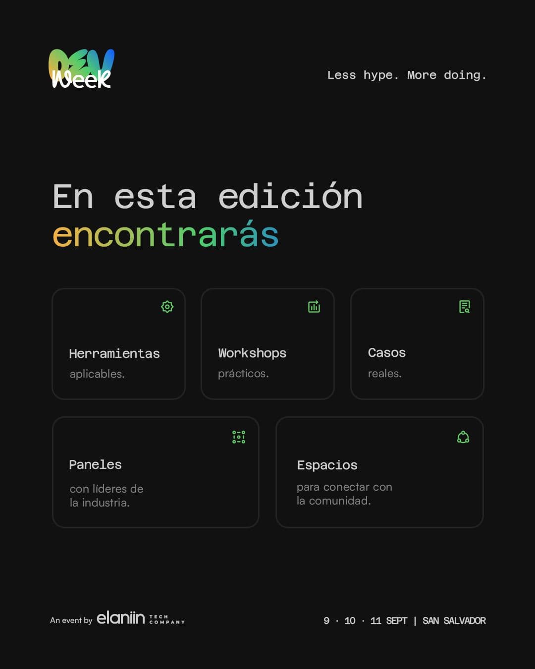 Carousel slide 4: En esta edición encontrarás